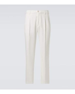 dunhill Hose Aus Twill - Weiß