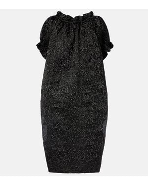 Simone Rocha Gathered Midi Dress - Black