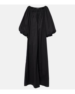 Adriana Degreas Effortless Chic Cotton Maxi Dress - Black