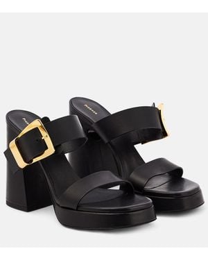 Proenza Schouler Mules Con Platform Buckle Slide - Nero