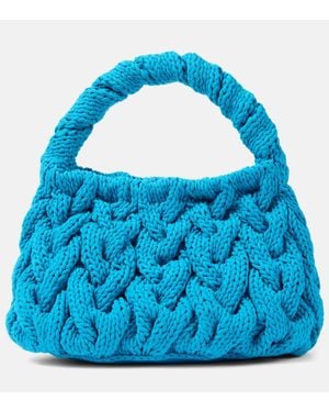 JW Anderson Tote Aus Strick - Blau