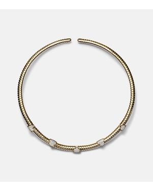 Marina B Trisolina 18Kt Necklace With Diamonds - Metallic