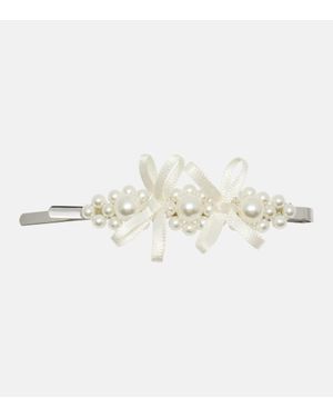 Simone Rocha Fermacapelli Con Perle Bijoux - Neutro