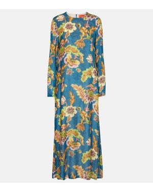 La DoubleJ Printed Maxi Dress - Blue