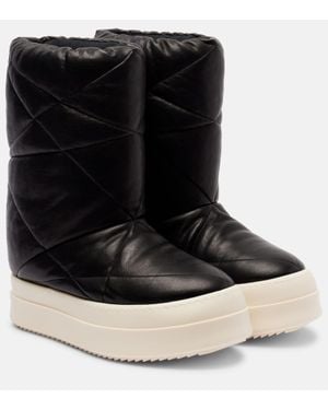 Rick Owens Botas Mega Bumper Lunar De Piel - Negro