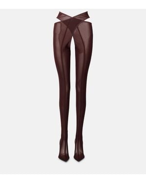 The Attico Stivali Cuissardes Cheopissima 105 - Marrone