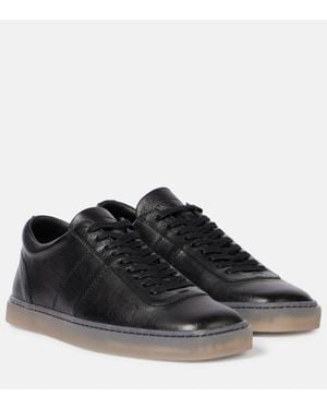 Lemaire Baskets Linoleum En Cuir - Noir