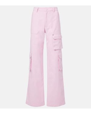 Gucci Mid-Rise-Cargohose Aus Baumwoll-Canvas - Pink