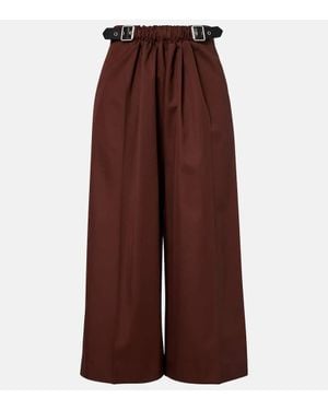 Loewe Pantaloni Culottes - Marrone