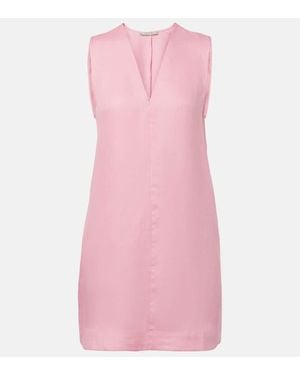 Asceno Derya Linen Minidress - Pink