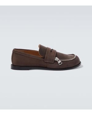 JW Anderson Loafers Aus Veloursleder - Braun