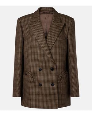 Blazé Milano Everynight Virgin Wool Blazer - Brown