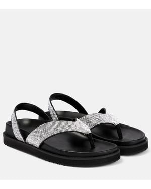 Jonathan Simkhai Talie Crystal-Embellished Sandals - Black