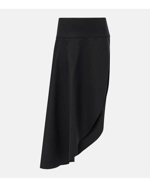 Alaïa Gonna Midi Asimmetrica - Nero