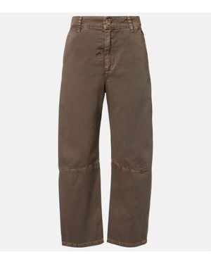 Velvet Pantaloni Barrel Alexis - Marrone