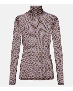 Dries Van Noten Bedrucktes Top - Lila