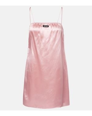 Miu Miu Satin Slip Dress - Pink