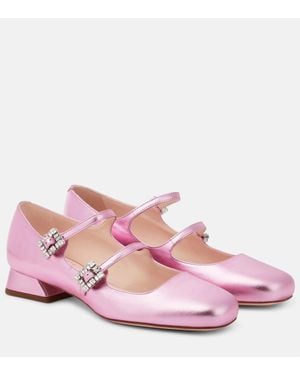 Roger Vivier Escarpins Tres Vivier Mini En Cuir - Rose