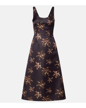 Emilia Wickstead Midikleid Tippi - Lila