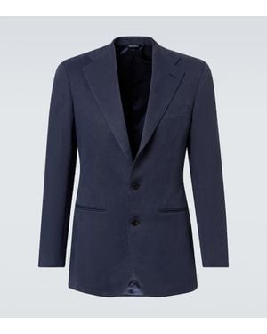 Saman Amel Blazer De Lino - Azul