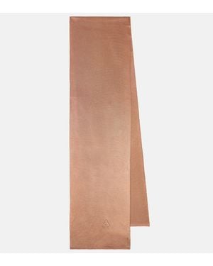 Alaïa Sciarpa Con Ricamo - Marrone