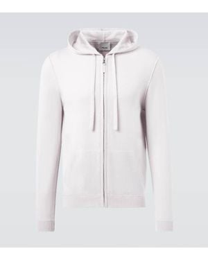Allude Wool And Cashmere Hoodie - White