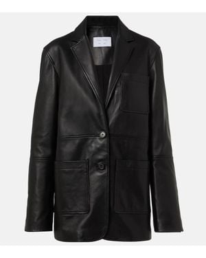 Proenza Schouler Label Tesema Leather Jacket - Black