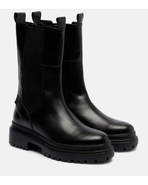 Bogner Bottines Chelsea Chesa Alpina En Cuir - Noir