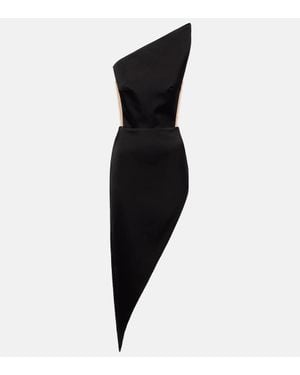 David Koma Asymmetric Minidress - Black
