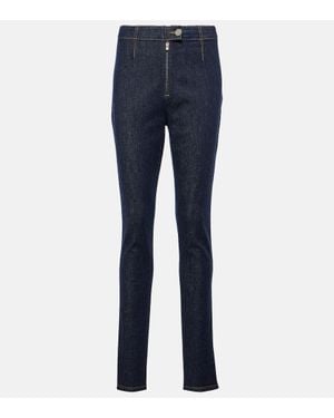 Alaïa High-Rise Skinny Jeans - Blue