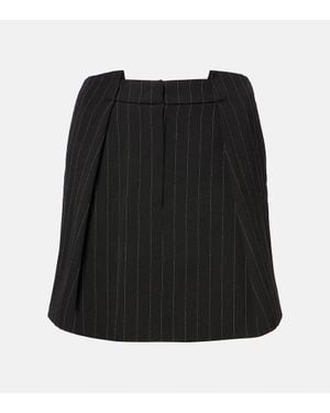 Sportmax Ragno Pinstripe Miniskirt - Black