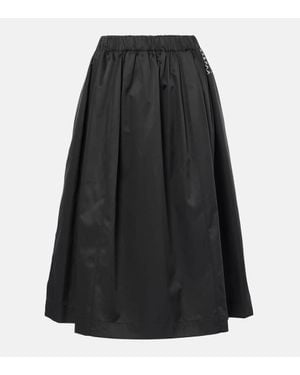 Marni Striped Midi Skirt - Black