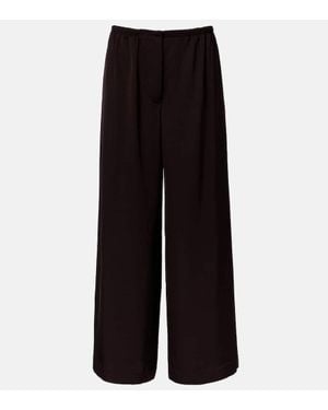 Proenza Schouler Label Weite Hose Meadow Aus Twill - Schwarz