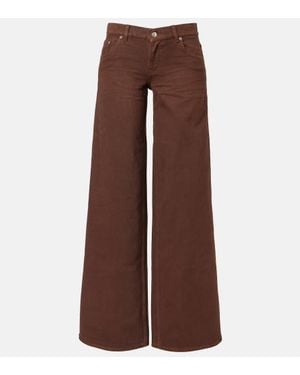 Stella McCartney Jeans A Gamba Larga E Vita Bassa - Marrone