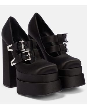 Versace Pumps Con Plateau Medusa Aevitas - Nero