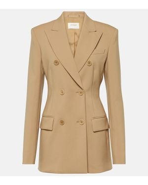 Sportmax Gelly Tailored Wool Blazer - Natural