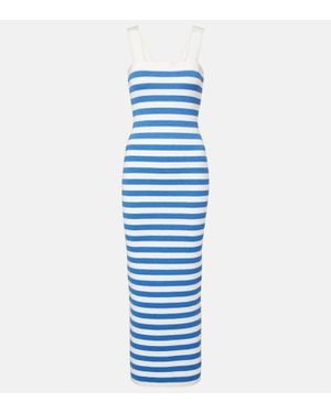 Posse Maxikleid Ari Aus Strick - Blau