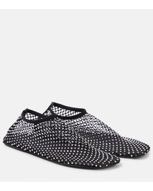 Christopher Esber Slip-Ons Minette Aus Mesh Mit Kristallen - Schwarz