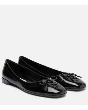 Jimmy Choo Ballerinas Scarlett Aus Leder - Schwarz