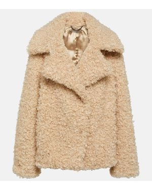 Stella McCartney Oversized Teddy Coat - Natural