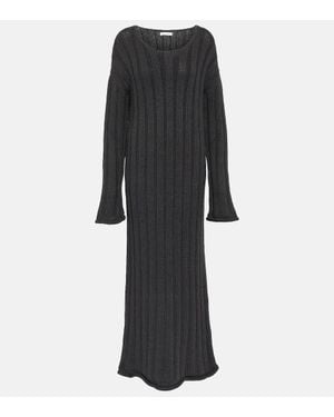 The Row Maxikleid Aus Wolle - Schwarz
