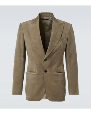 Tom Ford Suede Blazer - Green