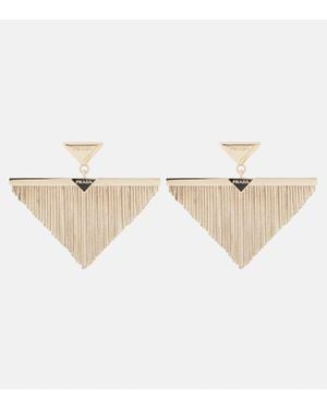 Prada Ohrringe Triangle - Natur