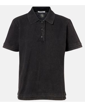 JW Anderson Polohemd Aus Baumwoll-Pique - Schwarz