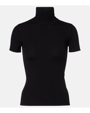 Max Mara Top Afa Aus Schurwolle - Schwarz
