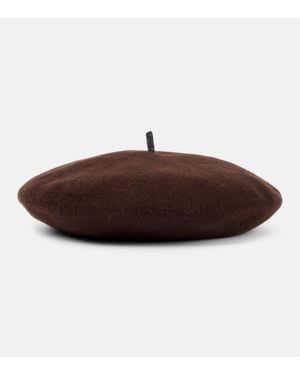 Brunello Cucinelli Wool Beret - Brown