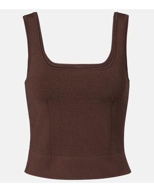 Jonathan Simkhai Ramaina Tank Top - Brown
