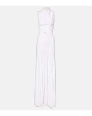 Christopher Esber Maico Jersey Gown - White