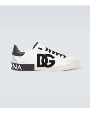 Dolce & Gabbana Sneakers Dg Aus Leder - Mettallic