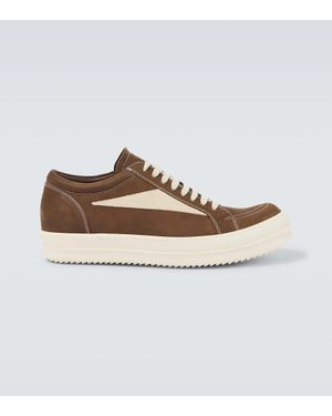 Rick Owens Sneakers aus Veloursleder - Braun